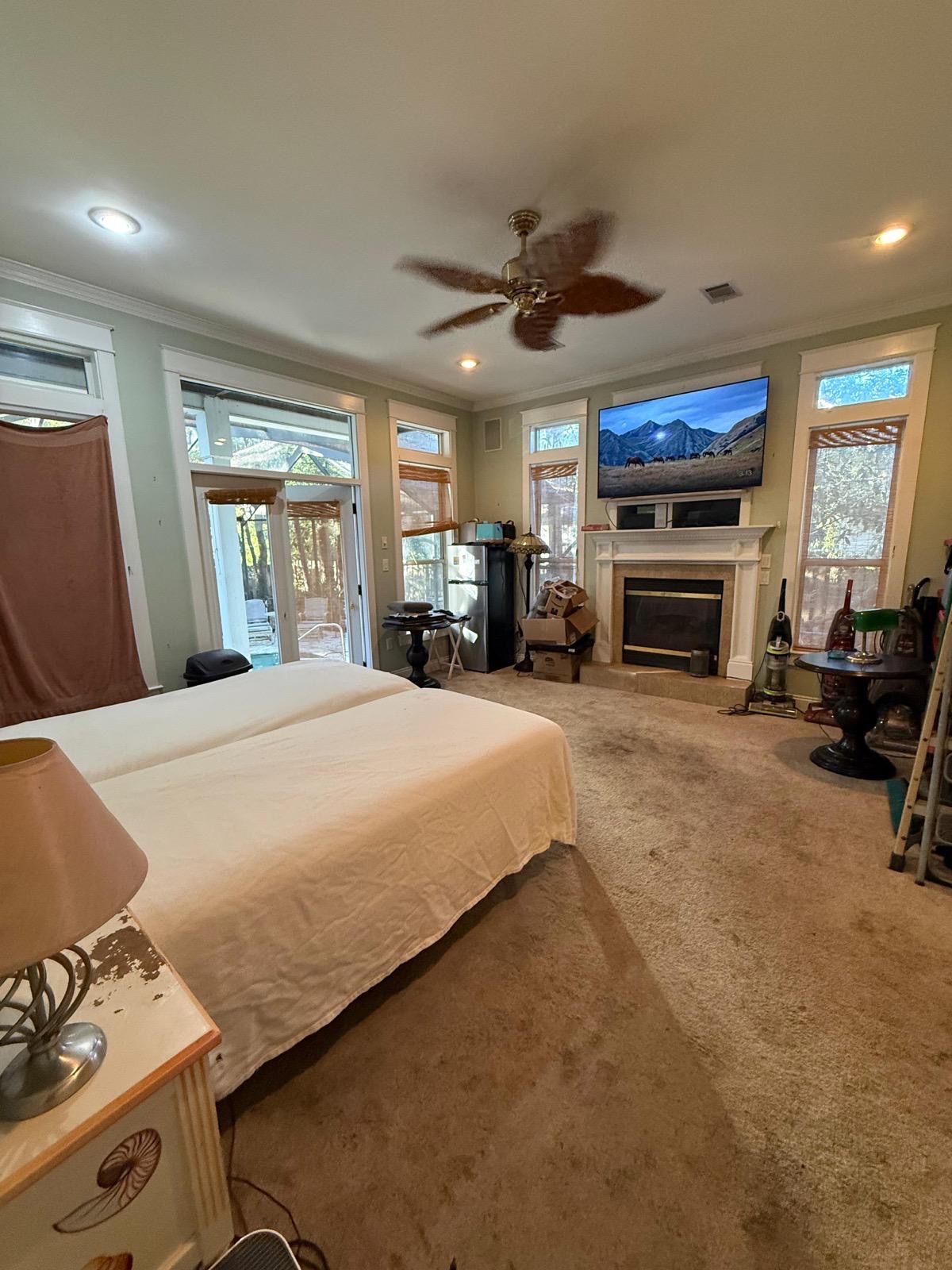 Bedroom after cleaning