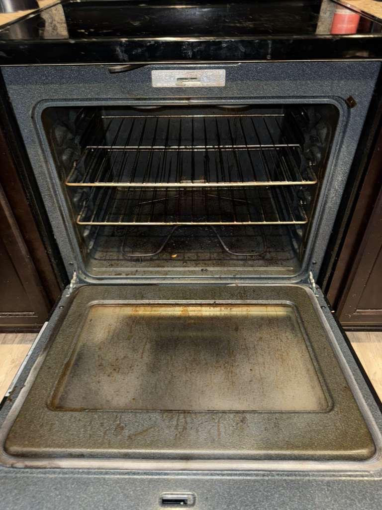 Oven before cleaning