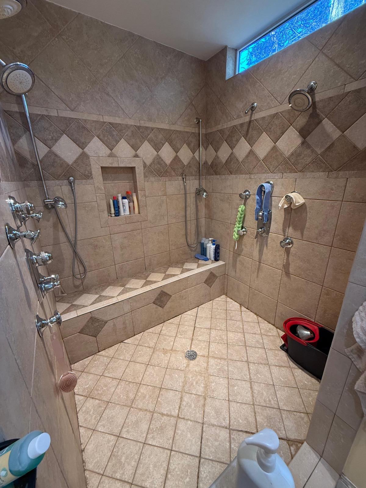 Shower after cleaning
